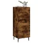 Aparador madera de ingeniería roble ahumado 34,5x34x90 cm by , Sideboards - Ref: Foro24-828625, Price: 74,52 €, Discount: %