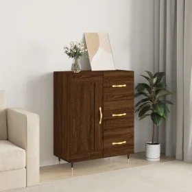 Aparador de madera de ingeniería marrón roble 69,5x34x90 cm von , Sideboards - Ref: Foro24-830243, Preis: 76,82 €, Rabatt: %