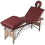 Mesa camilla de masaje de madera plegable de cuatro cuerpos rojos by , massage tables - Ref: Foro24-110094, Price: 169,19 €, ...