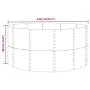 Jardinera acero con recubrimiento en polvo marrón 140x140x68 cm by , Pots and planters - Ref: Foro24-319090, Price: 50,67 €, ...