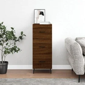 Aparador madera de ingeniería marrón roble 34,5x34x90 cm by , Sideboards - Ref: Foro24-828627, Price: 74,00 €, Discount: %