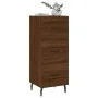 Aparador madera de ingeniería marrón roble 34,5x34x90 cm de , Aparadores - Ref: Foro24-828627, Precio: 74,00 €, Descuento: %