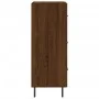 Aparador madera de ingeniería marrón roble 34,5x34x90 cm de , Aparadores - Ref: Foro24-828627, Precio: 74,00 €, Descuento: %