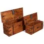 Set de baúles de almacenamiento de madera maciza 2 piezas by , Storage trunks - Ref: Foro24-244050, Price: 281,74 €, Discount: %