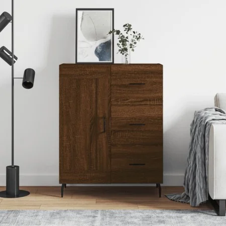 Aparador de madera de ingeniería marrón roble 69,5x34x90 cm de , Aparadores - Ref: Foro24-830283, Precio: 121,73 €, Descuento: %