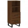 Aparador madera de ingeniería marrón roble 34,5x34x90 cm de , Aparadores - Ref: Foro24-828699, Precio: 73,00 €, Descuento: %
