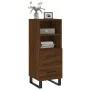 Aparador madera de ingeniería marrón roble 34,5x34x90 cm de , Aparadores - Ref: Foro24-828699, Precio: 73,00 €, Descuento: %