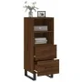 Aparador madera de ingeniería marrón roble 34,5x34x90 cm de , Aparadores - Ref: Foro24-828699, Precio: 73,00 €, Descuento: %