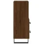 Aparador madera de ingeniería marrón roble 34,5x34x90 cm de , Aparadores - Ref: Foro24-828699, Precio: 73,00 €, Descuento: %