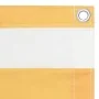 Toldo para balcón tela oxford blanco y amarillo 75x300 cm by , Umbrellas - Ref: Foro24-134900, Price: 19,80 €, Discount: %
