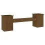 Banco con jardineras madera pino marrón miel 184,5x39,5x56,5 cm von , Gartenbänke - Ref: Foro24-825173, Preis: 146,36 €, Raba...