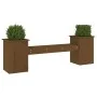 Banco con jardineras madera pino marrón miel 184,5x39,5x56,5 cm von , Gartenbänke - Ref: Foro24-825173, Preis: 146,36 €, Raba...