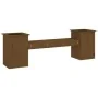 Banco con jardineras madera pino marrón miel 184,5x39,5x56,5 cm von , Gartenbänke - Ref: Foro24-825173, Preis: 146,36 €, Raba...