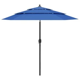 Sombrilla jardín 3 niveles palo de aluminio azul celeste 2,5 m von , Sonnenschirme - Ref: Foro24-313867, Preis: 80,96 €, Raba...