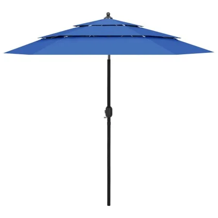 Sombrilla jardín 3 niveles palo de aluminio azul celeste 2,5 m by , Umbrellas - Ref: Foro24-313867, Price: 80,96 €, Discount: %