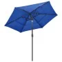 Sombrilla jardín 3 niveles palo de aluminio azul celeste 2,5 m by , Umbrellas - Ref: Foro24-313867, Price: 80,96 €, Discount: %