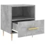 Mesita de noche madera ingeniería gris hormigón 40x35x47,5 cm by , Nightstands - Ref: Foro24-827412, Price: 41,33 €, Discount: %