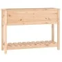 Jardinera con estante madera maciza de pino 111,5x34,5x81 cm de , Maceteros y jardineras - Ref: Foro24-823766, Precio: 87,64 ...