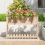 Jardinera con estante madera maciza de pino 111,5x34,5x81 cm de , Maceteros y jardineras - Ref: Foro24-823766, Precio: 87,64 ...