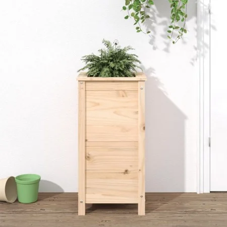 Jardinera madera maciza de pino 40x40x78 cm de , Maceteros y jardineras - Ref: Foro24-825275, Precio: 78,70 €, Descuento: %