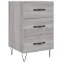 Mesita de noche madera de ingeniería gris Sonoma 40x40x66 cm de , Mesitas de noche - Ref: Foro24-827658, Precio: 62,17 €, Des...