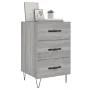Mesita de noche madera de ingeniería gris Sonoma 40x40x66 cm de , Mesitas de noche - Ref: Foro24-827658, Precio: 62,17 €, Des...