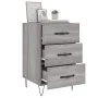 Mesita de noche madera de ingeniería gris Sonoma 40x40x66 cm de , Mesitas de noche - Ref: Foro24-827658, Precio: 62,17 €, Des...