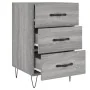 Mesita de noche madera de ingeniería gris Sonoma 40x40x66 cm de , Mesitas de noche - Ref: Foro24-827658, Precio: 62,17 €, Des...