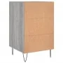 Mesita de noche madera de ingeniería gris Sonoma 40x40x66 cm de , Mesitas de noche - Ref: Foro24-827658, Precio: 62,17 €, Des...