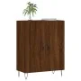 Aparador de madera de ingeniería marrón roble 69,5x34x90 cm de , Aparadores - Ref: Foro24-827723, Precio: 76,00 €, Descuento: %
