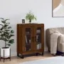 Aparador de madera de ingeniería marrón roble 69,5x34x90 cm by , Sideboards - Ref: Foro24-827819, Price: 90,25 €, Discount: %