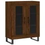 Aparador de madera de ingeniería marrón roble 69,5x34x90 cm by , Sideboards - Ref: Foro24-827819, Price: 90,25 €, Discount: %