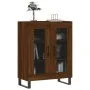 Aparador de madera de ingeniería marrón roble 69,5x34x90 cm by , Sideboards - Ref: Foro24-827819, Price: 90,25 €, Discount: %