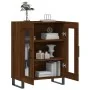 Aparador de madera de ingeniería marrón roble 69,5x34x90 cm by , Sideboards - Ref: Foro24-827819, Price: 90,25 €, Discount: %