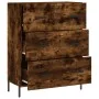 Aparador de madera de ingeniería roble ahumado 69,5x34x90 cm von , Sideboards - Ref: Foro24-827865, Preis: 79,21 €, Rabatt: %