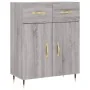 Aparador de madera de ingeniería gris Sonoma 69,5x34x90 cm de , Aparadores - Ref: Foro24-827962, Precio: 89,49 €, Descuento: %