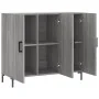 Aparador de madera de ingeniería gris Sonoma 90x34x80 cm by , Sideboards - Ref: Foro24-828114, Price: 84,24 €, Discount: %