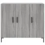 Aparador de madera de ingeniería gris Sonoma 90x34x80 cm by , Sideboards - Ref: Foro24-828114, Price: 84,24 €, Discount: %