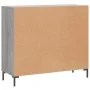 Aparador de madera de ingeniería gris Sonoma 90x34x80 cm by , Sideboards - Ref: Foro24-828114, Price: 84,24 €, Discount: %