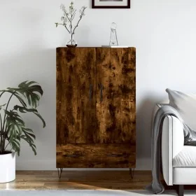Aparador alto madera de ingeniería roble ahumado 69,5x31x115 cm by , Sideboards - Ref: Foro24-828233, Price: 69,13 €, Discoun...