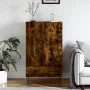 Aparador alto madera de ingeniería roble ahumado 69,5x31x115 cm by , Sideboards - Ref: Foro24-828233, Price: 69,41 €, Discoun...