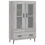 Aparador alto madera de ingeniería gris Sonoma 69,5x31x115 cm by , Sideboards - Ref: Foro24-828322, Price: 95,19 €, Discount: %