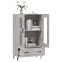 Aparador alto madera de ingeniería gris Sonoma 69,5x31x115 cm by , Sideboards - Ref: Foro24-828322, Price: 95,19 €, Discount: %