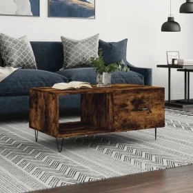 Mesa de centro madera contrachapada roble ahumado 90x50x40 cm von , Couchtisch - Ref: Foro24-829209, Preis: 46,00 €, Rabatt: %