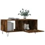 Mesa de centro madera contrachapada roble ahumado 90x50x40 cm by , Coffee table - Ref: Foro24-829209, Price: 46,00 €, Discoun...
