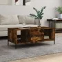 Mesa de centro madera contrachapada roble ahumado 102x50x40 cm by , Coffee table - Ref: Foro24-829313, Price: 52,59 €, Discou...