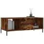 Mesa de centro madera contrachapada roble ahumado 102x50x40 cm by , Coffee table - Ref: Foro24-829313, Price: 52,59 €, Discou...