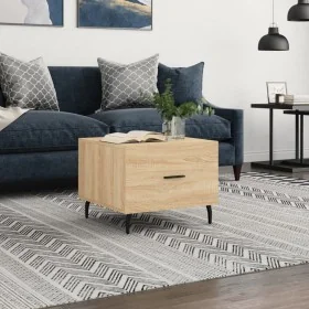 Mesa de centro madera contrachapada roble Sonoma 50x50x40 cm de , Mesas de centro - Ref: Foro24-829434, Precio: 43,15 €, Desc...