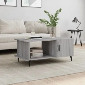 Mesa de centro madera contrachapada gris Sonoma 90x50x40 cm by , Coffee table - Ref: Foro24-829506, Price: 46,69 €, Discount: %