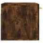 Armario de pared madera ingeniería roble ahumado 60x36,5x35 cm de , Taquillas y armarios de almacenamiento - Ref: Foro24-8300...